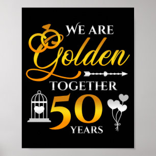 Affiche Mariage Homme Anniversaire de Mariage 50 Ans Ensem