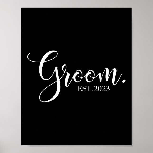 Affiche Mariage Lune de miel Bachelor Fiance Hubby Groom E (Devant)