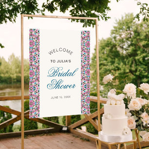 Affiche Mariage Mandala Géométrique en Treillis Marocain