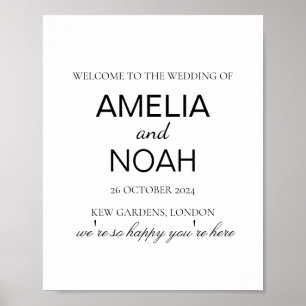Affiche Mariage minimaliste amusant mariage mariage