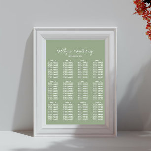 Affiche Mariage minimaliste minimaliste moderne Sage de sc