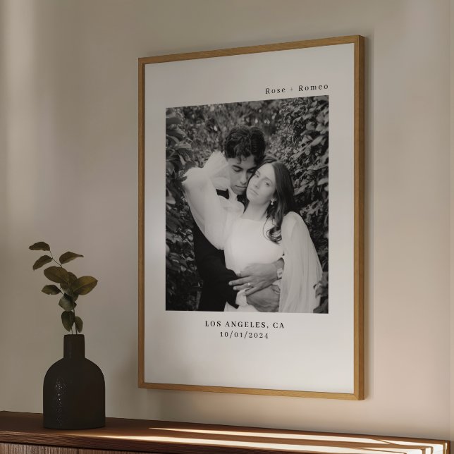 Affiche Mariage minimaliste moderne (Créateur téléchargé)