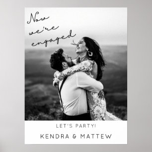 Affiche Mariage Moderne Minimaliste Photo Bienvenue à la F