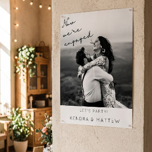 Affiche Mariage Moderne Minimaliste Photo Bienvenue à la F