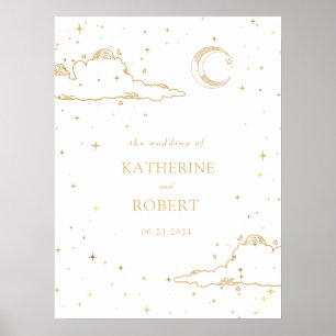 Affiche Mariage mystique de la lune d'or céleste