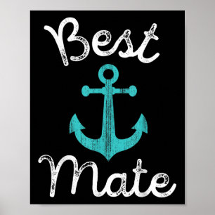 Affiche Mariage Nautique Grooms Homme & ; Groomsmen