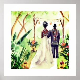 Affiche Mariage noir