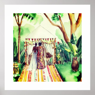 Affiche Mariage noir