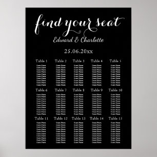 Affiche Mariage noir étonnant