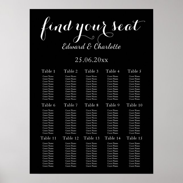 Affiche Mariage noir étonnant (Devant)