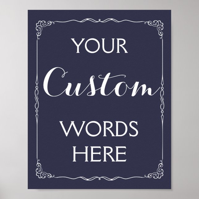 Affiche Mariage ou signature de parti faites votre propre  (Devant)