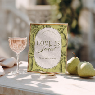 Affiche Mariage Parfait Love is Sweet pour une Baby Shower