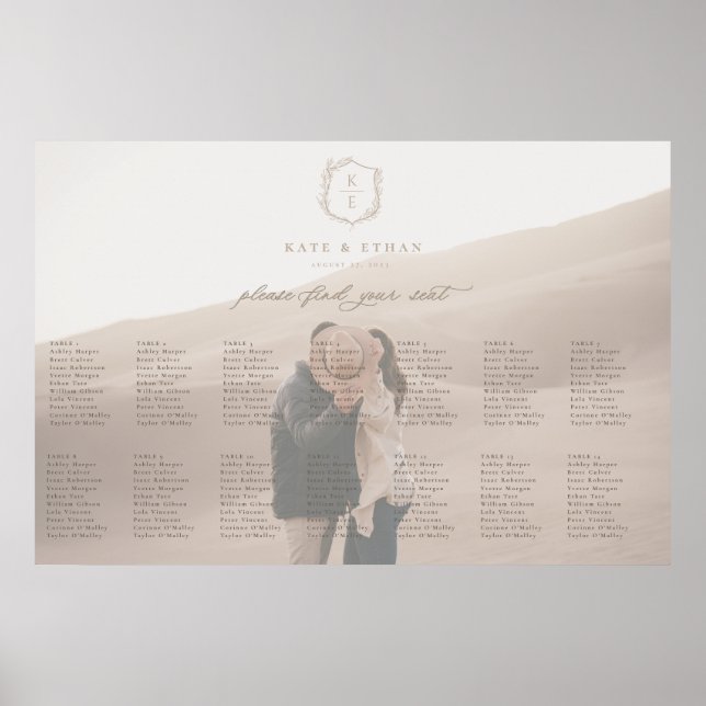 Affiche Mariage photo de la crête botanique (Devant)