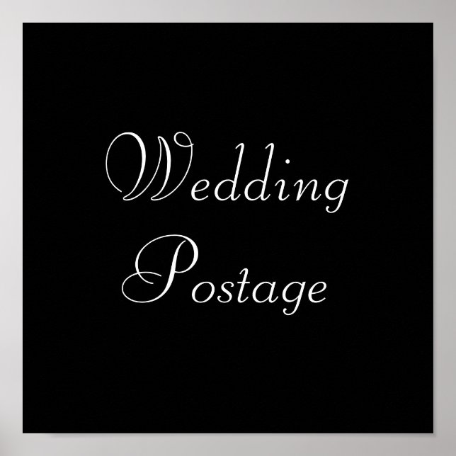 Affiche Mariage Postage (Devant)