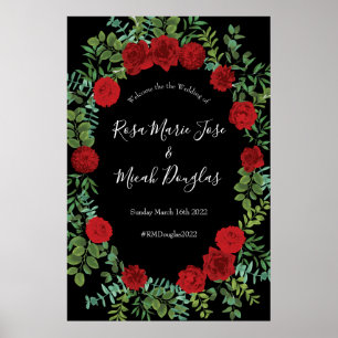Affiche Mariage Red Rose