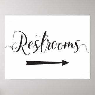 Affiche Mariage Réservoirs Signer Directions Droite Flèche