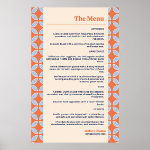 Affiche Mariage rétro du milieu du siècle