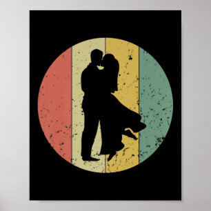 Affiche Mariage rétro mariage vintage Cool mariée Groom Ev