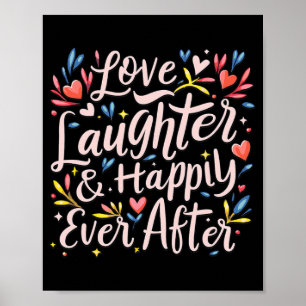 Affiche Mariage Rires Et Toujours Heureuse Après Mariée En