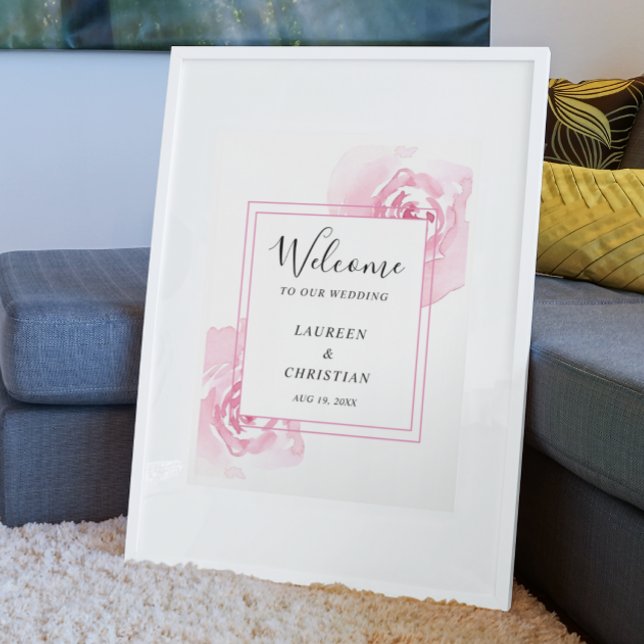 Affiche Mariage Rose Budget Pink (Créateur téléchargé)