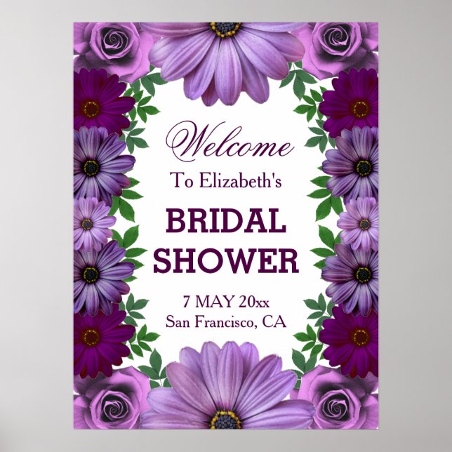 Affiche Mariage Royal Fleuriste de Fête (Devant)