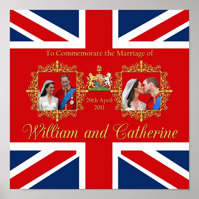 Affiche Mariage royal - William et Kate (Devant)