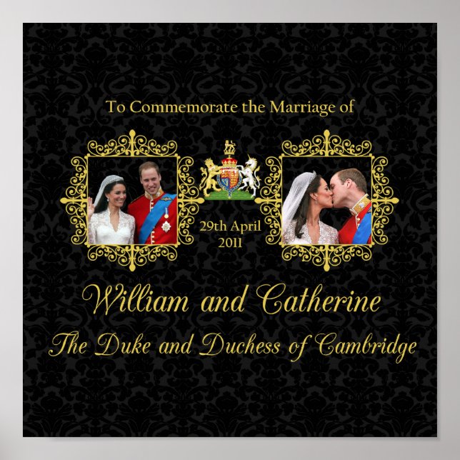Affiche Mariage royal - William et Kate (Devant)