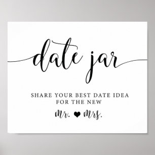 Affiche Mariage rustique Date Nuit Idées Jar SIGNE