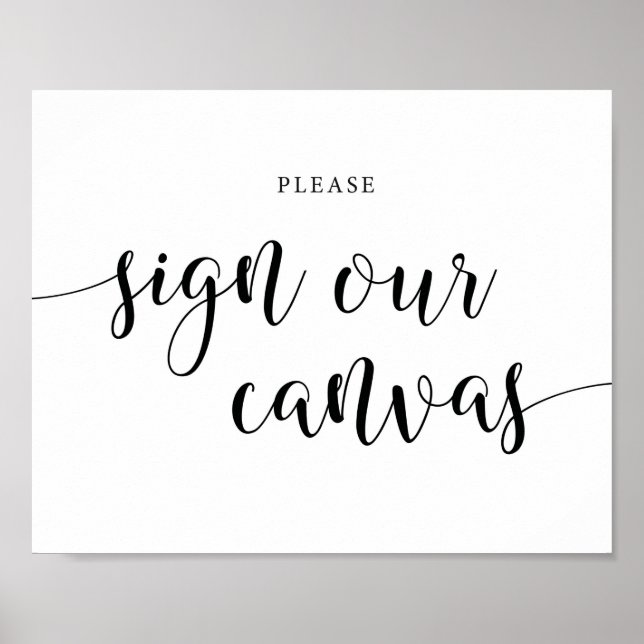 Affiche Mariage rustique Signe Notre Panneau De Toile (Devant)