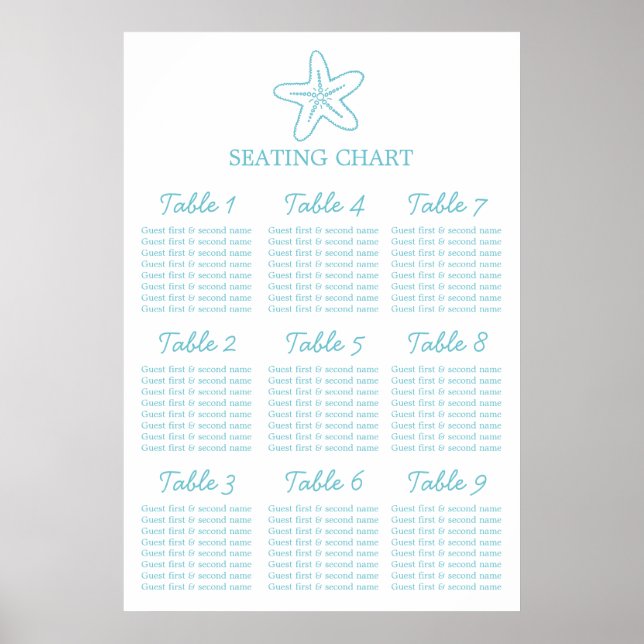 Affiche Mariage Seastar Seastar Planner 1-9 (Devant)
