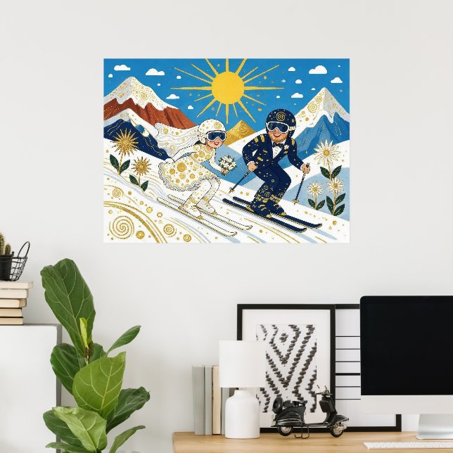 Affiche Mariage Sur La Pente (Bureau à domicile)