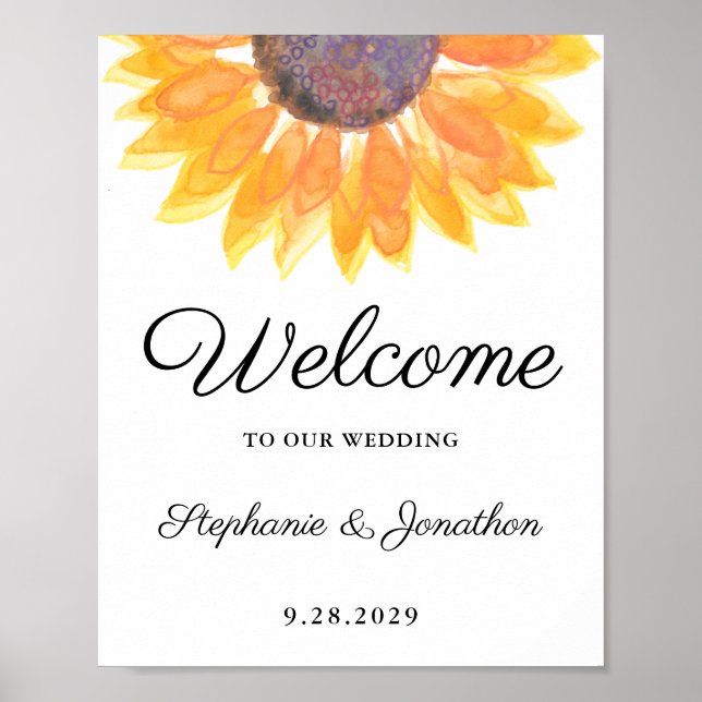 Affiche Mariage tournesol (Devant)