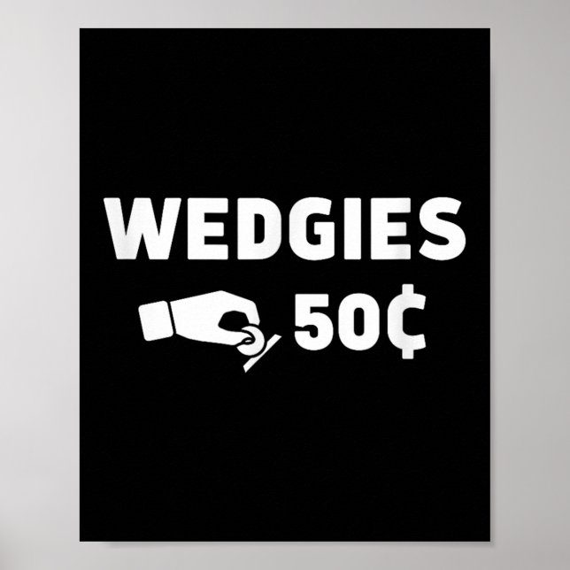 Affiche Mariages 50 Cents Drôle Insertion Pièces Design (Devant)