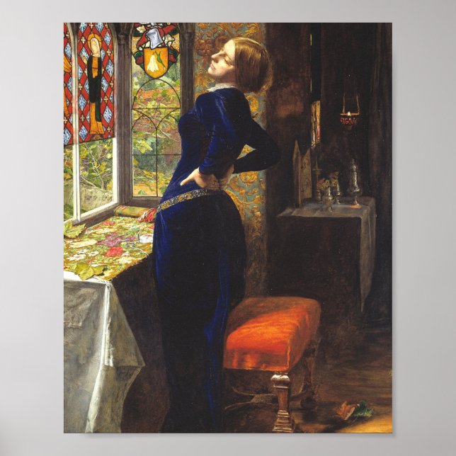 Affiche Mariana Par John Everett Millais (Devant)