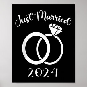 Affiche Marié 2024 Cercles Mariages Correspondant Couple N