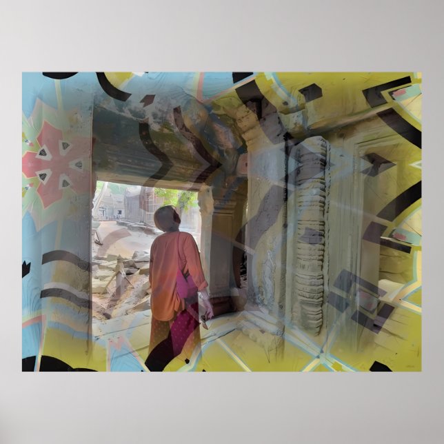 Affiche Marie à la porte - Ken Gage Art (Devant)