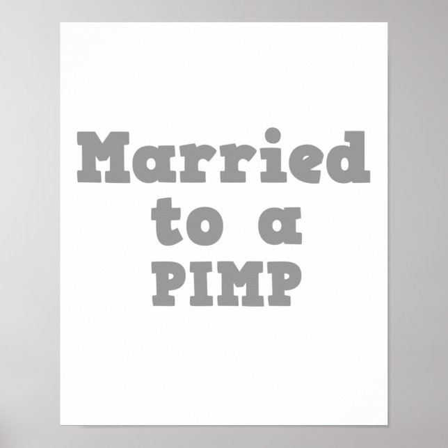 AFFICHE MARIÉ À UN PIMP (Devant)