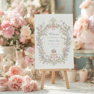 Affiche Marie Antoinette Élégante : Bienvenue à la Baby Sh