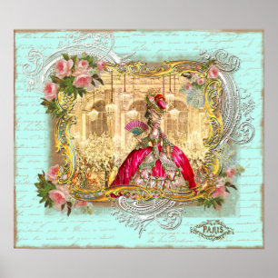 Affiche Marie Antoinette Party à Versailles Imprimer