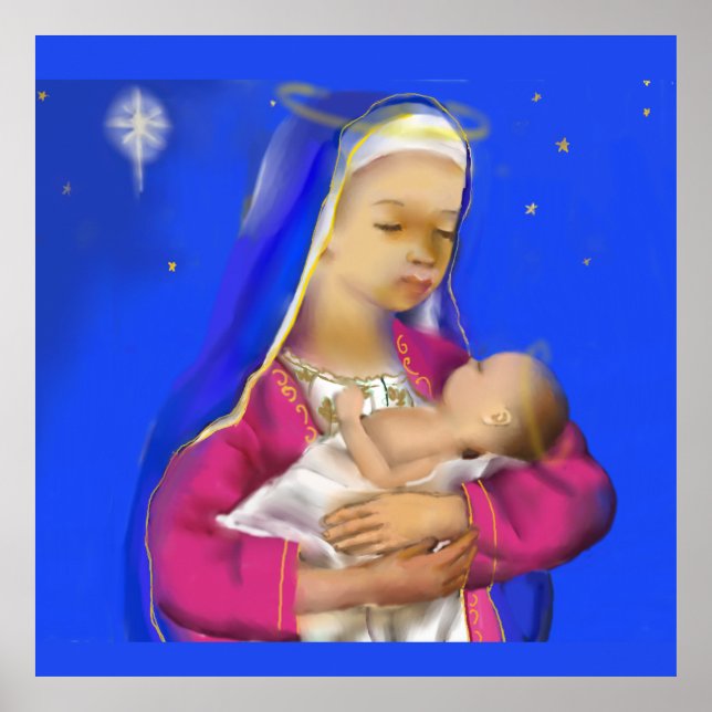 Affiche Marie avec Jésus (Devant)