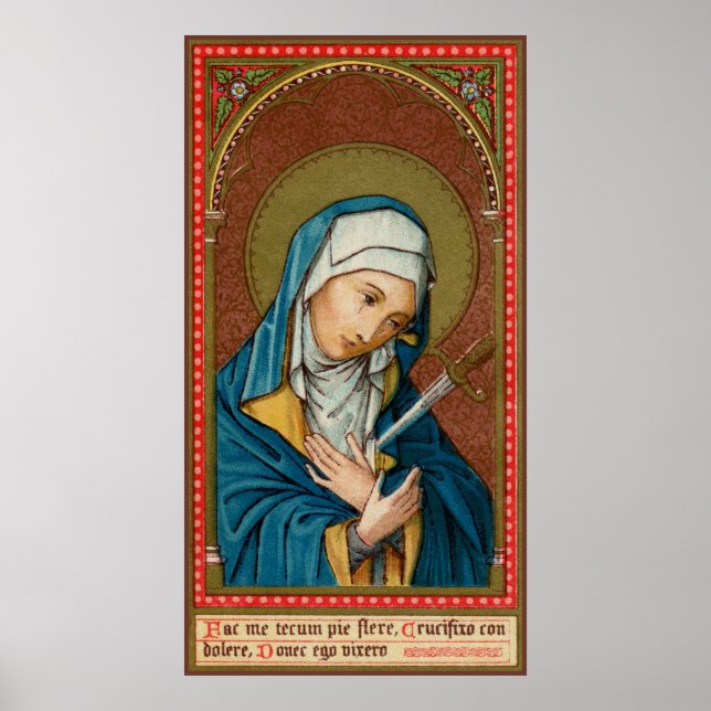 Affiche Marie comme Mater Dolorosa (Mère des Douleurs) (SA (Devant)