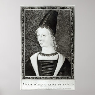 Affiche Marie d'Anjou Reine de France