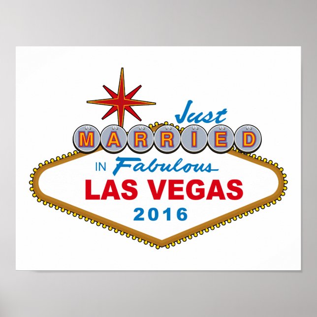 Affiche Marié Dans Fabulous Las Vegas 2016 (Signe) (Devant)