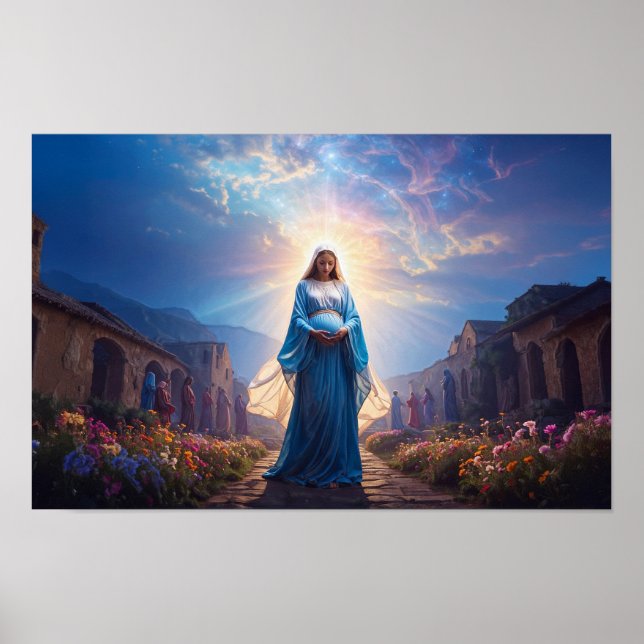Affiche Marie de Nazareth marchant seule (Devant)