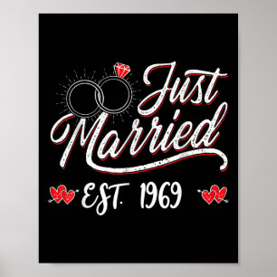 Affiche Marié Est 1969 Mari Femme 56e Mariage An