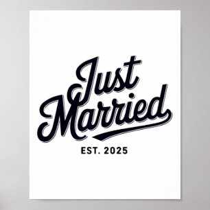 Affiche Marié Est 2025 Femme Mariage M. Et Mme Brid
