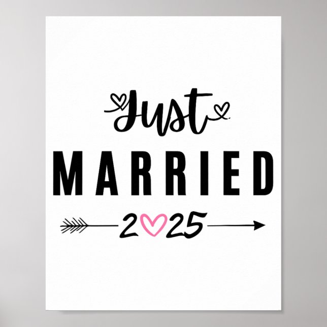 Affiche Marié Est 2025 Mariage Lune De Miel Couples Et (Devant)