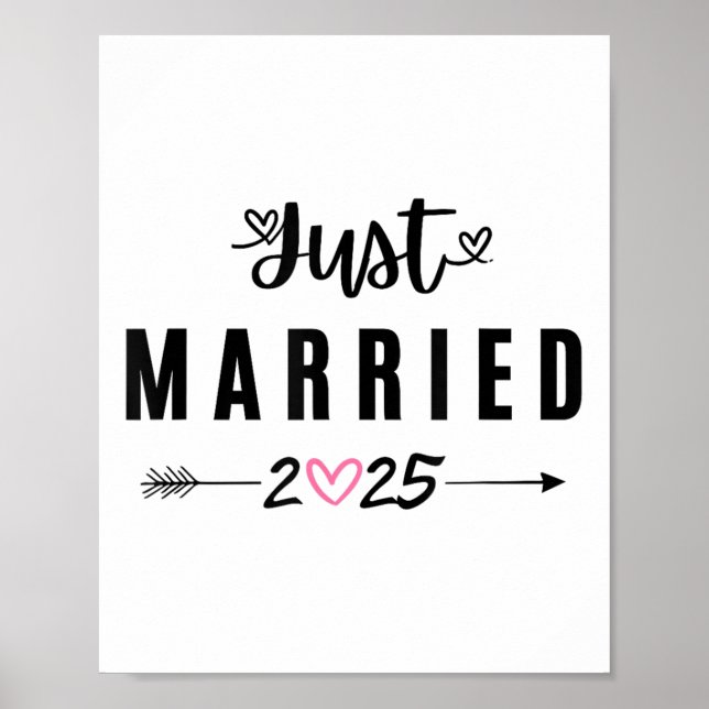 Affiche Marié Est 2025 Mariage Lune De Miel Couples Et (Devant)