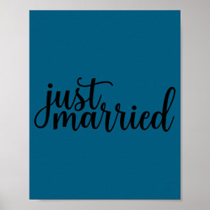 Affiche Marié est 2026 lune de miel jeune marié mariage