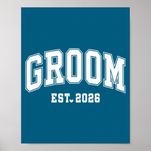 Affiche Marié est 2026 mariée marié 2026 correspondant